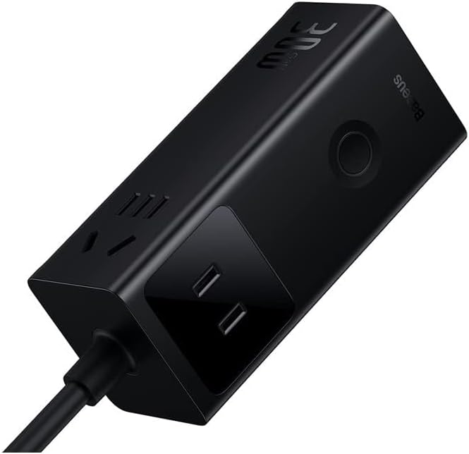 Baseus PowerCombo Digital PowerStrip 3AC+2U+1C 30W with 1.5m power cord CN Black — Black