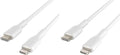 Belkin 1 Meter PVC Lightning to C Cable White (Pack of 2)