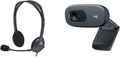 Logitech H111 Headset and C270 Webcam Bundle — Grey