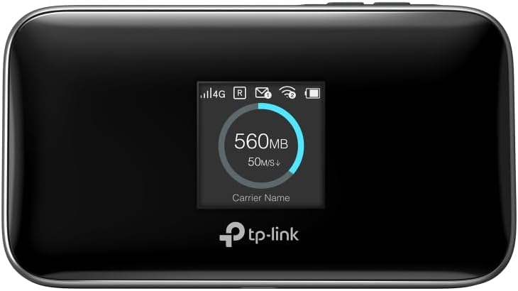 TP-Link M7750 WiFi Soap Bar with SIM 4G+, Cat12 AC1200 Dual-Band, DL 600Mbps/UL 150Mbps, 3280mAh Battery, Type-C Port, Micro SD Card, Touchscreen, Supports up to 32 Devices, tpMiFi App
