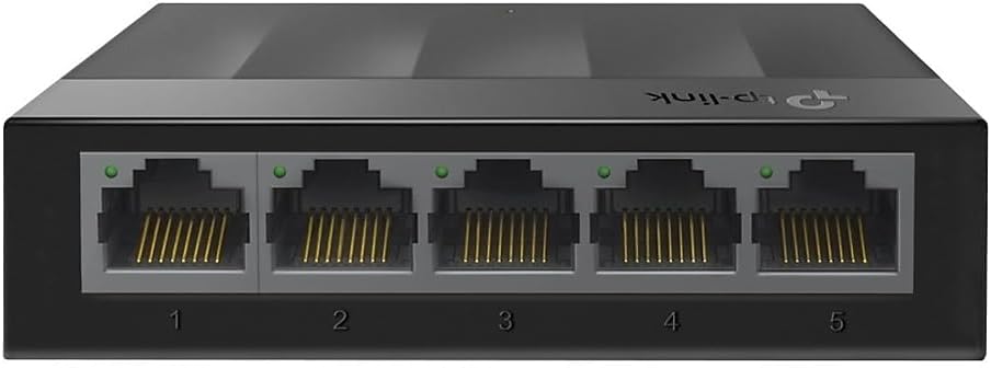 Tp-Link Litewave 5 Port Gigabit Ethernet Switch | Desktop Ethernet Splitter | Plastic Case | Unshielded Network Switch | Plug & Play | Fanless Quiet | Unmanaged (Ls1005G)