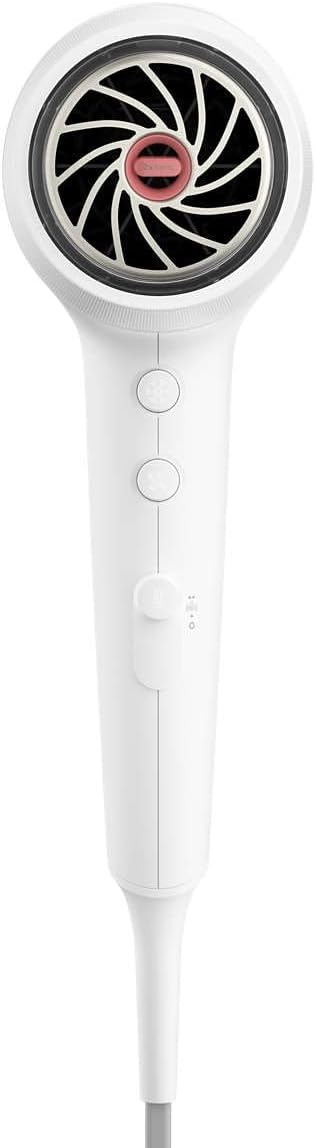 Philips 5000 Series Hair Dryer with ThermoShield Technology, 3 Heat and 2 Speed Levels, 2,100 W Drying Power (Model BHD500/00) — Metallic White