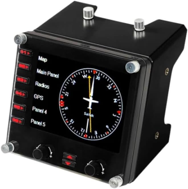 Logitech G Flight Instrument Panel — Black/White