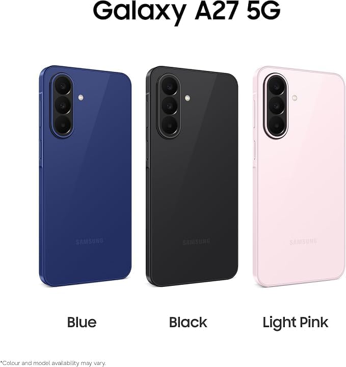 Samsung Galaxy A27 5G, Light Pink, 256GB Storage, 8GB RAM, Slim phone, Circle to Search, Object Eraser, Three lenses, IP64 - International Version