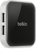 Belkin 4-Port USB Hub - Powered Desktop Docking Station Adapter supports A, 2.0 and 1.1 Charging Splitter for Drives, Keyboards Mice