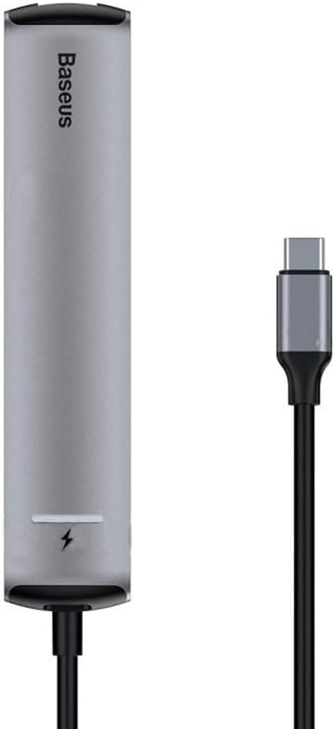 Baseus mechanical eye Six-in-one smart HUB docking station Grey — Grey