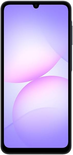 Samsung Galaxy A07 LTE, Android Smartphone, 64GB Storage, 4GB RAM, Black, 6x OS Upgrades, Large Display, 6nm Processor (International Version)