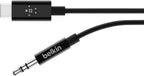 Belkin Rockstar 3.5Mm Audio Cable With Usb-C Connector (Usb-C To 3.5Mm Audio Cable, Usb-C To Aux Cable), 3Ft/0.9M