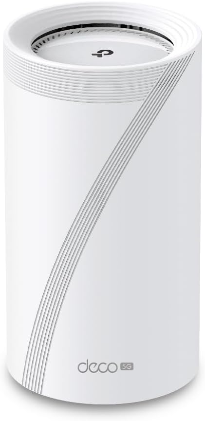 TP-Link 5G BE9300 Tri-Band Whole Home Mesh Wi-Fi 7 System | Enjoy 5G Network Everywhere | Universal Compatibility | Wireless and Wired Combined Backhaul | TP-Link HomeShield - Deco BE65-5G (1Pack)
