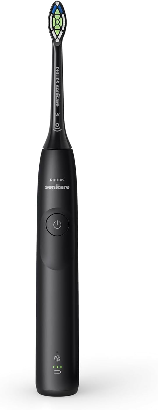 Philips Sonicare 5300 Electric Toothbrush, Sonic Toothbrush with 2 Intensity Levels, Pressure Alert, EasyStart, SmarTimer and BrushPacer, Black, Model HX7101/01 — Black