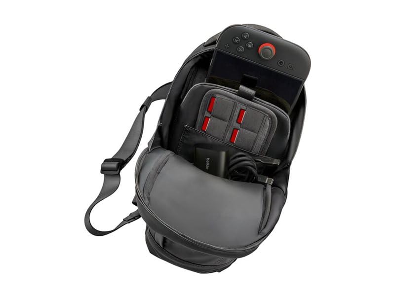 Belkin Gaming Crossbody Bag for Nintendo Switch 2 (2025), Protective Carrying Bag for Console Accessories, Soft Interior, Lightweight Design, 10 Game Card Slots