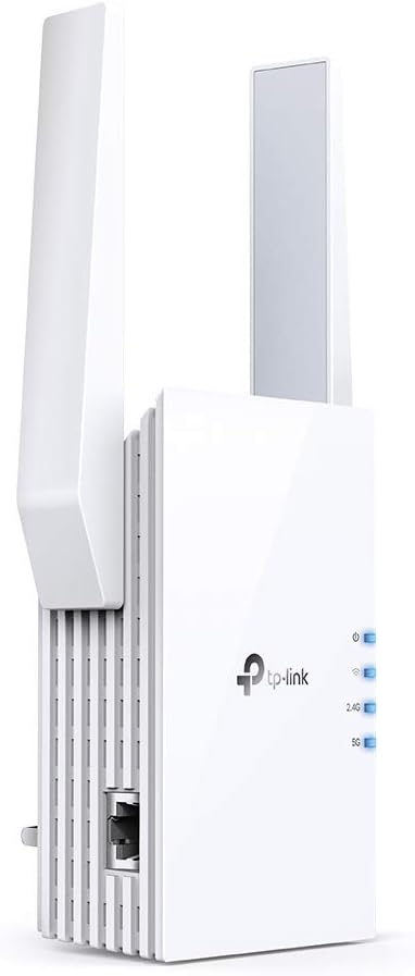 TP-Link RE605X AX1800 Wi-Fi 6 Range Extender, 1800Mbps Fast Speed, Dual Band, High Speed Mode, Gigabit Port, Access Point Mode, Works with any Wi-Fi Router