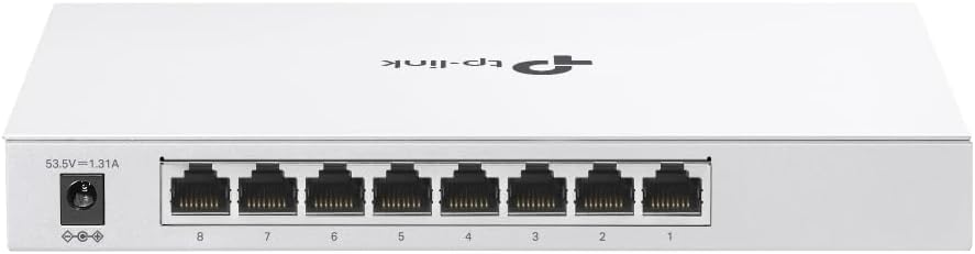 TP-Link Festa FS308GP 8 Port Gigabit Smart Managed PoE Switch 4 PoE+ Port @62W Self-Organizing Network Free Cloud Control Fanless Static Routing, Vlan, ACL, LAG Does not Work with Omada