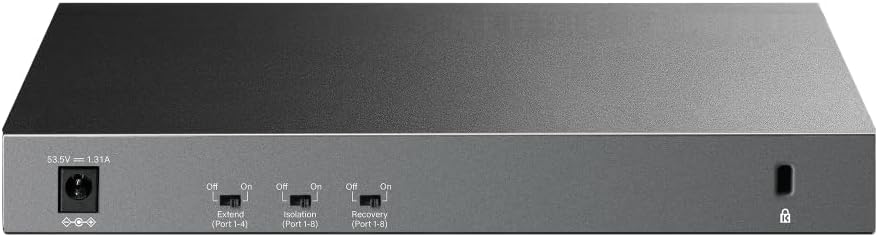 TP-Link 10-Port Gigabit Desktop Switch with 8-Port PoE+, Plug and Play, Auto Recovery, Silent Operation (LS1210GP)