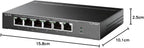 TP-Link TL-SF1006P 6-Port 10/100Mbps Desktop Switch with 4 PoE+ Ports @67W, Plug & Play, Sturdy Metal with Shielded Ports, Limited Lifetime Protection, Extend Mode, Priority Mode