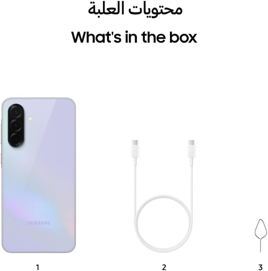 Samsung Galaxy A36 5G, Android Smartphone, 128GB Storage, 8GB RAM, Awesome Lavender, 6x OS Upgrades, Large Display, Octa-Core Processor (UAE Version)