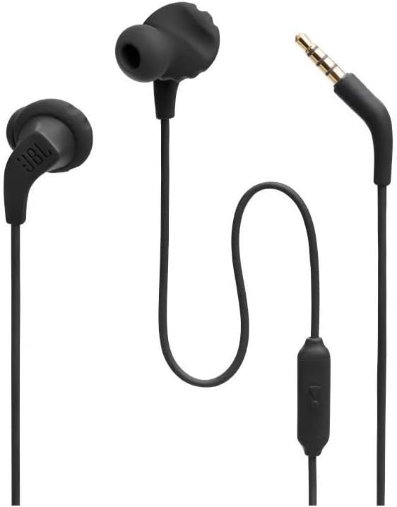 JBL Endurance Run 2 Wired Sports Earphones — Black
