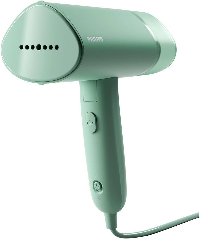 Philips Series 3000 STH3010 Compact Garment Steamer, Foldable Handheld Steam Iron, Travel Handy Garment Steamer — Green