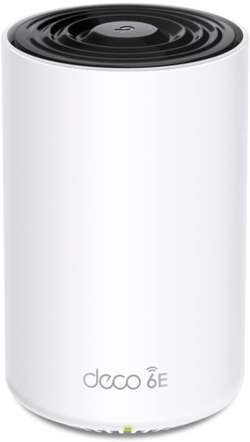 TP-Link Deco XE75(1-Pack) 5400Mbps Gigabit Mesh Wi-Fi 6 Wireless Router | Beamforming | MU-MIMO OFDMA | 6 Streams | 1.7 GHz Quad-Core CPU,White