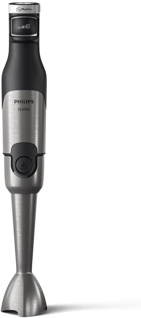 Philips Hand Blender 1200W, With XL Chopper, Spiralizer & Whisk, 3 Speeds — Black