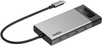 Belkin USB C Hub, 8-in-1 Multi-Port Docking Station 100W - Dual Display Support for Mac, Windows and Chromebook w/ 10Gbps Data Transfer Speeds, Ethernet, Resolutions up to 4K@60Hz
