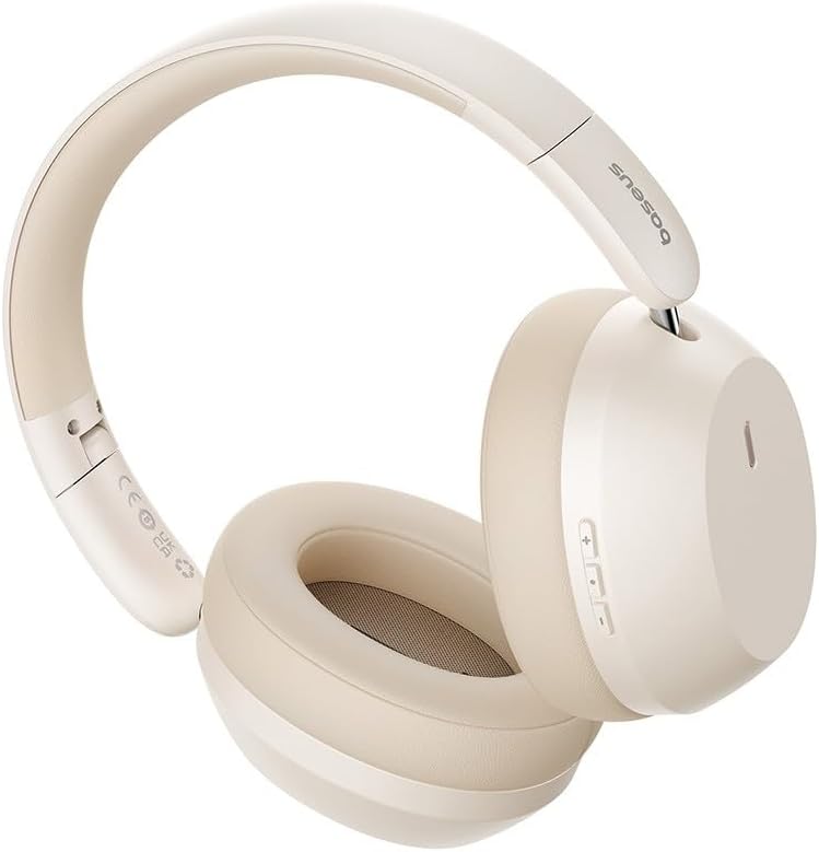 Baseus Bass 35 Max Wireless Over-Ear Headphones — White