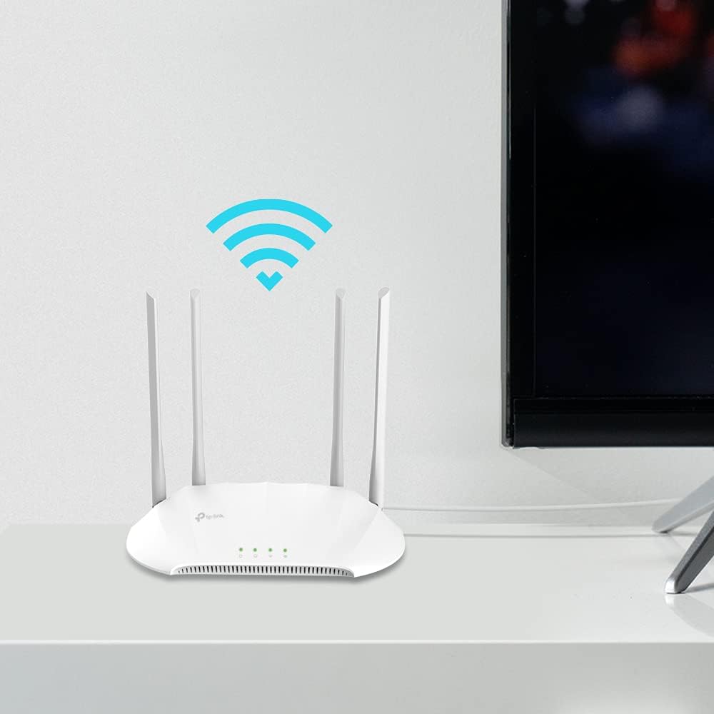 TP-Link TL-WA1201 AC1200 Wireless Gigabit Access Point, Desktop WiFi Bridge, MU-MIMO & Beamforming, Supports AP/Multi-SSID/Client/RE Mode, 4 External Antennas, Passive PoE W/Free PoE Injector