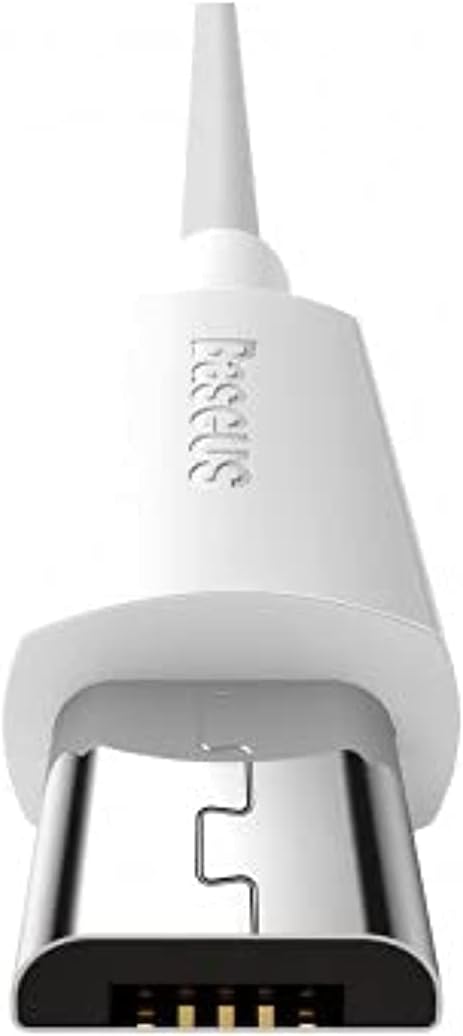 Baseus Simple Wisdom Data Cable Kit USB to Micro 2.1A (2PCSSet) 1.5m White — 1.5 Meters — White