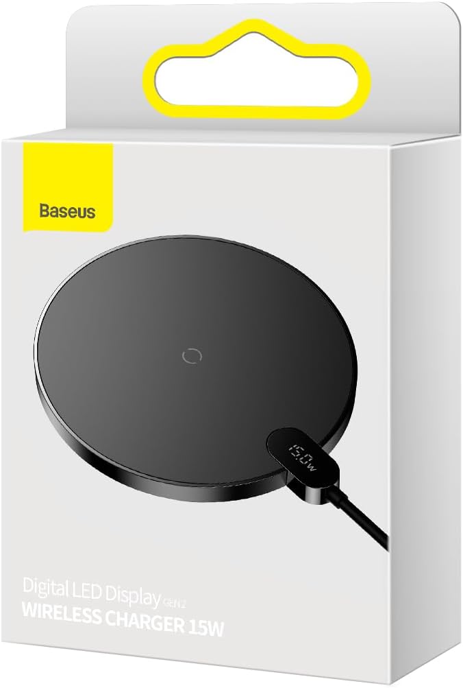 Baseus 15W Qi Digital LED Display Gen 2 Wireless Charger