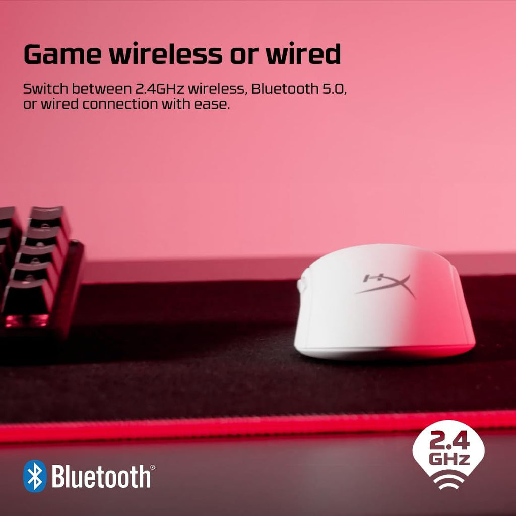 HyperX Pulsefire Haste 2 Wireless Gaming Mouse Ultra Lightweight — White — product image 10