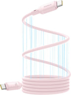 Baseus PicoGo Magnetic USB-C to USB-C Cable 240W — 1m — Baby Pink