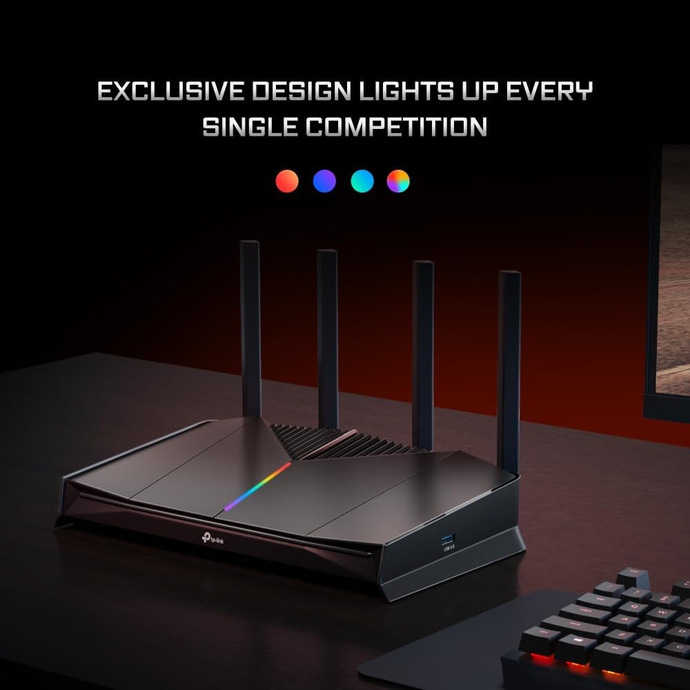 Archer BE3600 Dual-Band Wi-Fi 7 Router | Lightning-Fast Gaming Wi-Fi up to 3600 Mbps | 2X2.5G Ports to Empower Your Games | Unstoppable Turbo Game Acceleration - Archer GE230