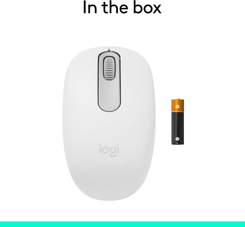 Logitech M196 Wireless Mouse — Off White