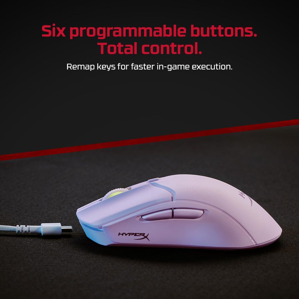 HyperX Pulsefire Haste 2 Wireless Gaming Mouse Ultra Lightweight — White — product image 7