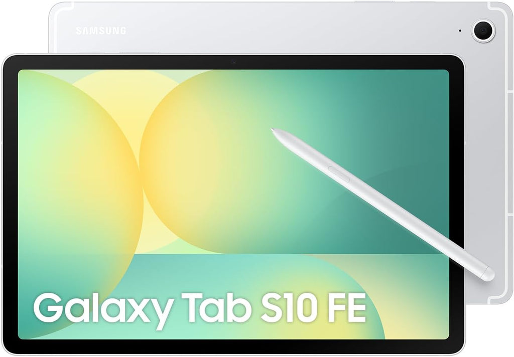 Samsung Galaxy Tab S10 FE, WIFI Android Tablet, 12GB RAM, 256GB Storage, 10.9” Screen, 90Hz Display, S Pen Included, IP68, Long Battery Life, Silver (UAE Version