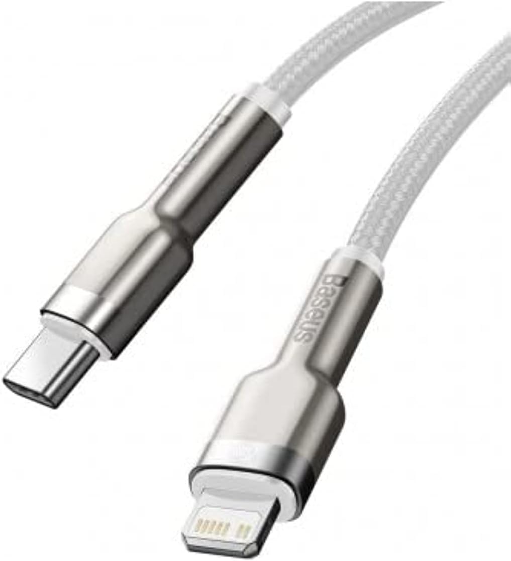 Baseus Cafule Metal USB-C to Lightning Cable 20W — 1m — White