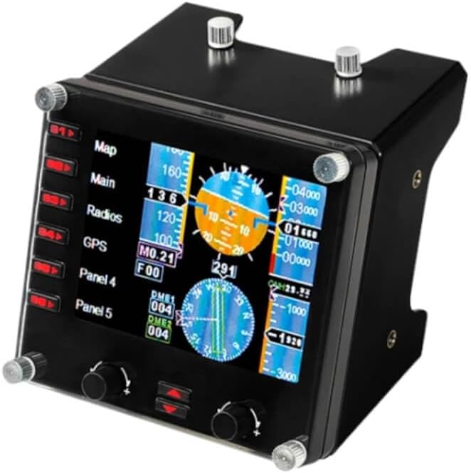 Logitech G Flight Instrument Panel — Black/White