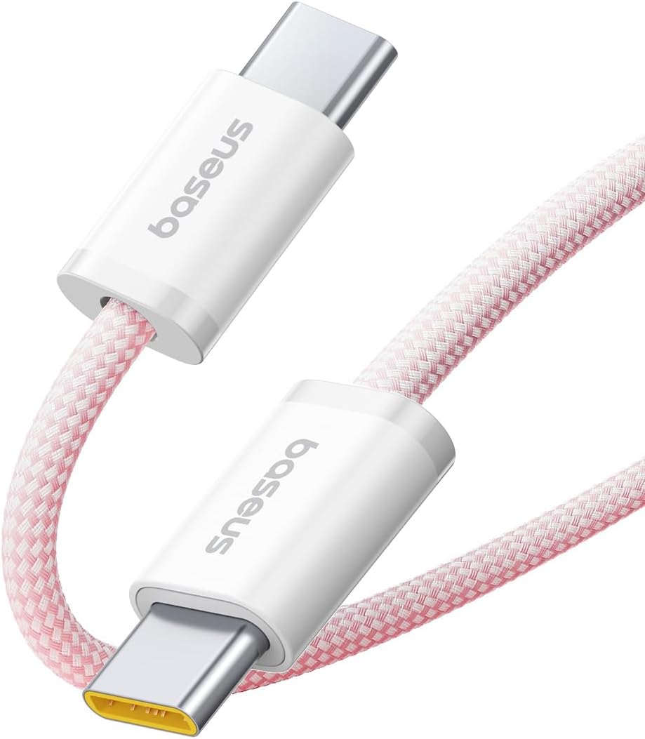 Baseus Dynamic Series Fast Charging Data Cable (USB C to C 100W, Baby pink, 2M) — Baby Pink