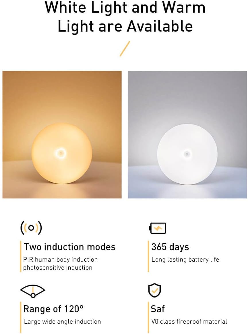 Baseus CW-YMS Light Garden Series Intelligent Induction Nightlight Motion Induct — White