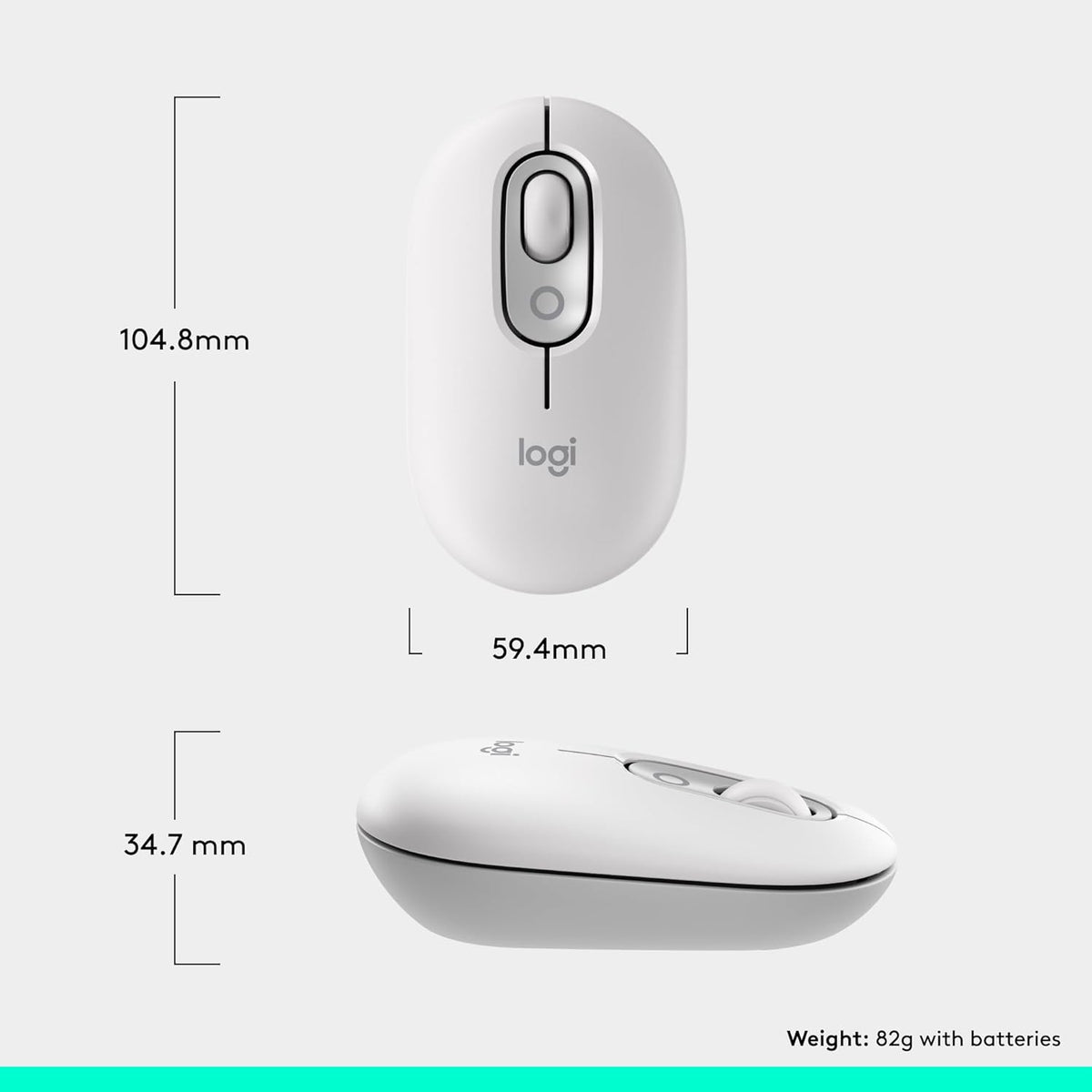Logitech POP Mouse Wireless Mouse — White
