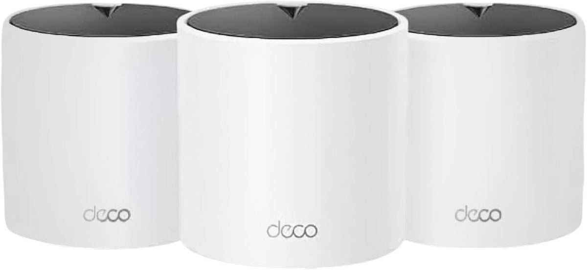TP-Link Dual-Band AX1500 WiFi 6 Mesh Wi-Fi System (Deco X15) | Replaces Routers and Extenders | Covers up to 5,600 sq.ft. | 2 Gigabit ports per unit, supports Ethernet Backhaul | 2024 Release (3-Pack)