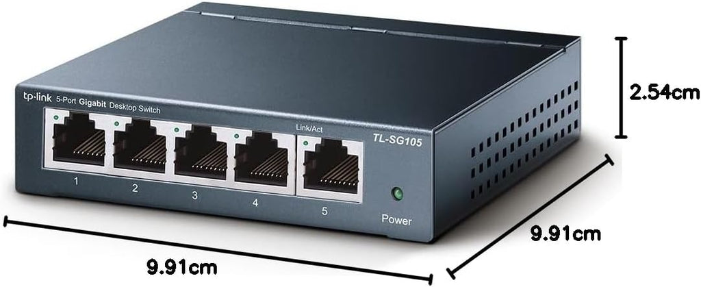TP-Link TL-SG105 5-Port Gigabit Steel Desktop Switch