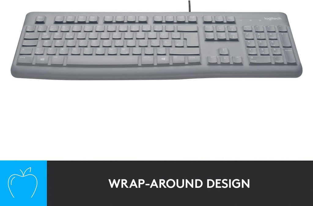 Logitech Protective Keyboard Cover for K120 and MK120 — White