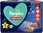 Pampers Baby Nappy Pants Size 5 (12-17 kg/26-37 Lb), Baby Dry Night, 35 Nappies, Pampers' Most Absorbent Pants for Extra Night Protection