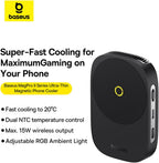 Baseus MagPro II Phone Cooler with 15W Wireless Charging