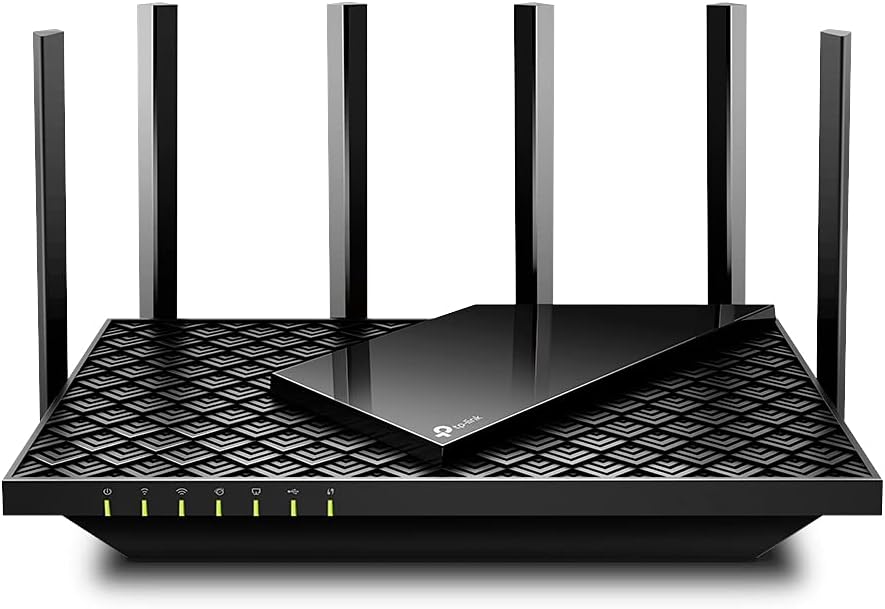 TP-Link AX5400 Dual-Band Gigabit Wi-Fi 6 Router, WiFi Speed up to 5400 Mbps, 4×Gbps LAN Ports, Connect 200+ Devices, Ideal for Gaming Xbox/PS4/Steam&4K/8K, with OneMesh™,HomeShield (Archer AX73) Black