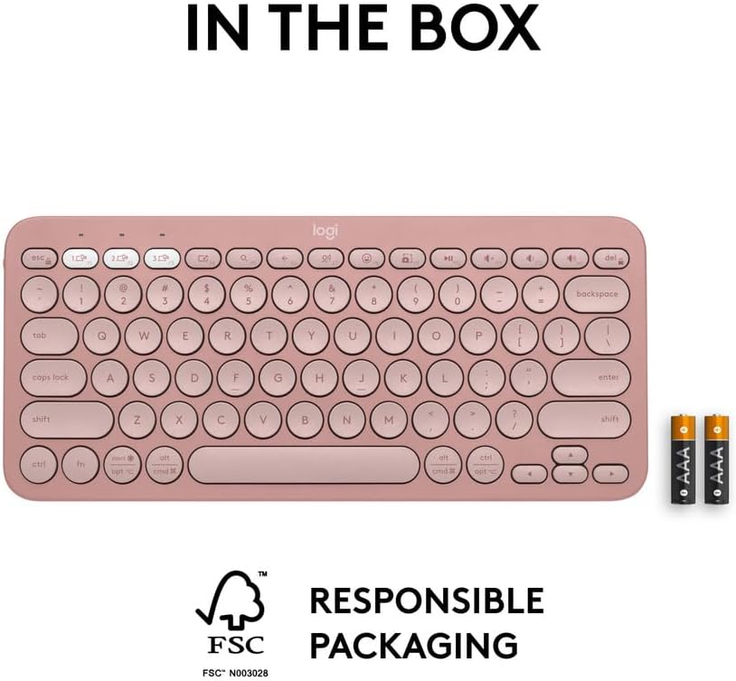 Logitech K380S Keyboard — Rose