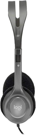 Logitech H110 Headset — Grey/Silver