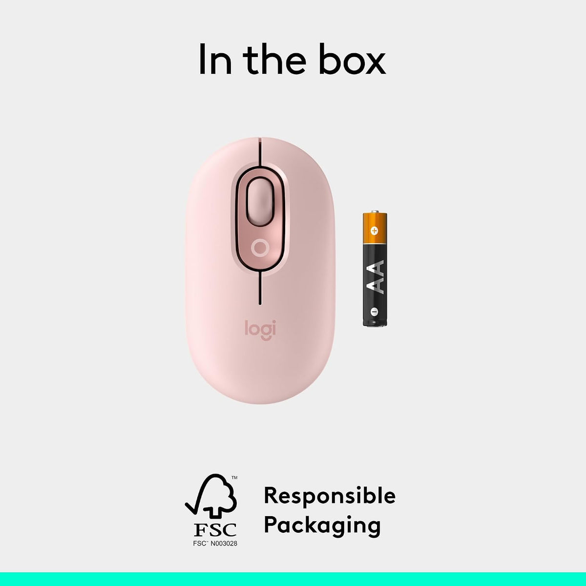 Logitech POP Mouse Wireless Mouse — Pink