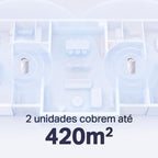TP-Link Deco BE65(2-pack), BE9300 Mbps, 4 × 2.5 Gbps Ports, 320 MHz Channels, Works on a 6 GHz Band, Connectivity up to 200 Devices, VPN, WPA3, Tri-Band Wi-Fi 7 Mesh System